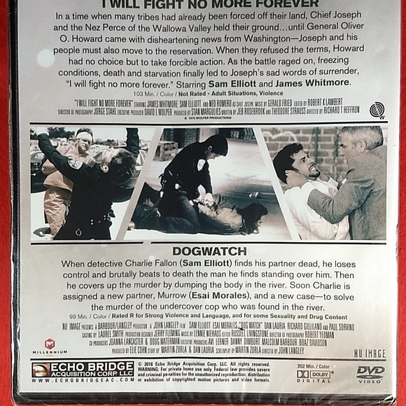 Sam Elliott Double Feature DVD, Factory Sealed - Picture 4 of 9